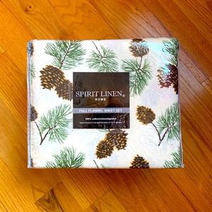 PINECONE FLANNEL SHEET SET